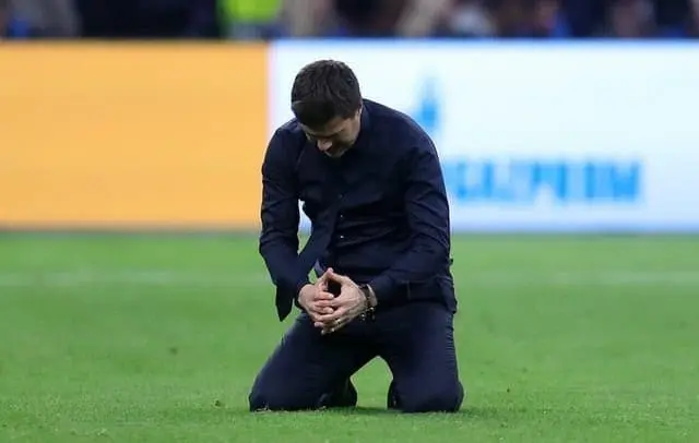 Mauricio Pochettino looks emotional