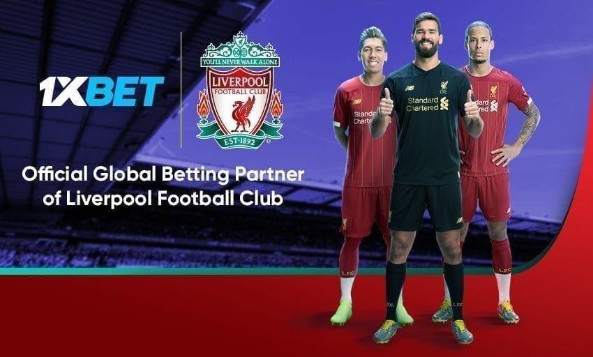 El Liverpool FC inicia una colaboración nueva con 1xBet