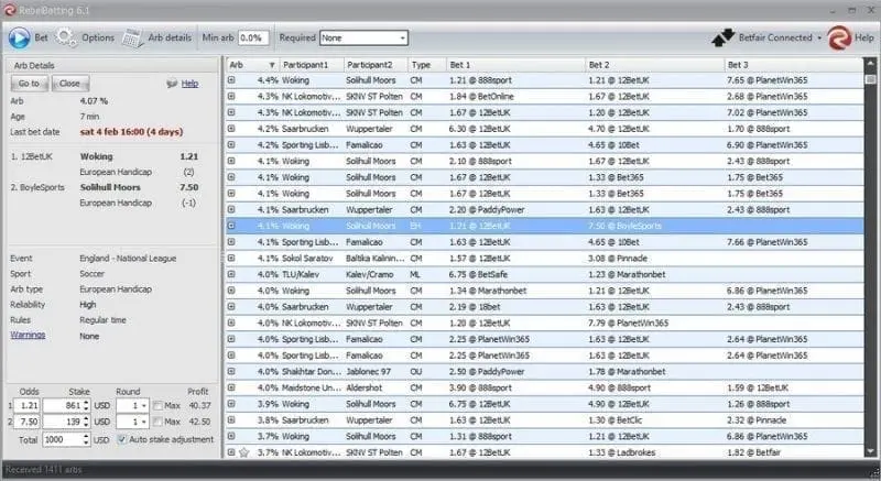 Revisión del Software RebelBetting Surebet