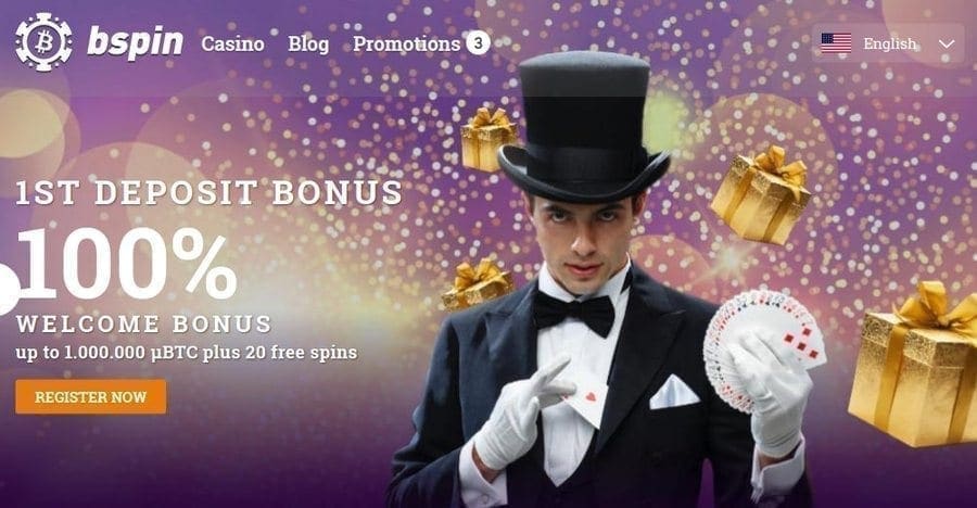 Bspin Casino Review: 100% Bonus up to 1 BTC + 20 Free Spins