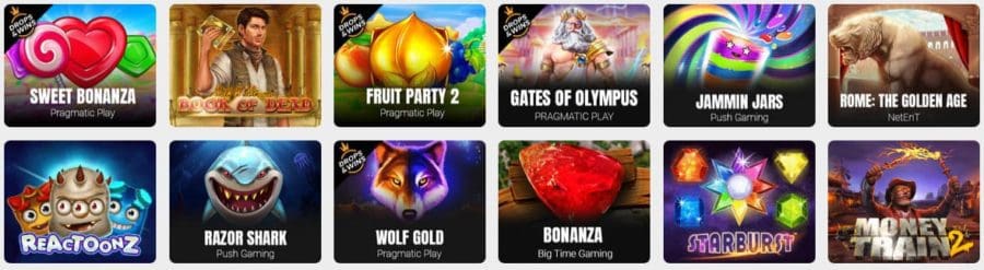 Popular Slot Games at online casino Rolletto