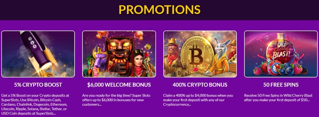 Super Slots Online Casino Promotions