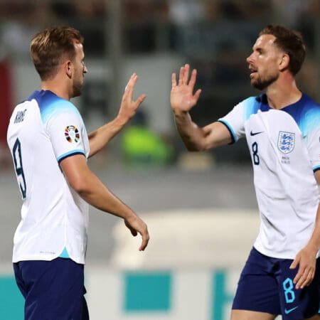 England run riot over Malta in Euro Qualifiers